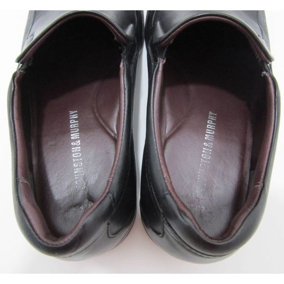 Johnston & Murphy Shaler Black Leather Loafers 8.5